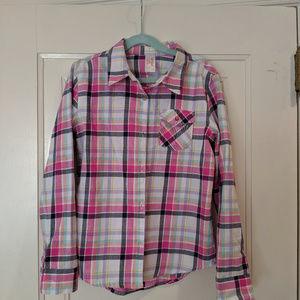NWOT! Girl's Cat & Jack Button Down Shirt 10/12